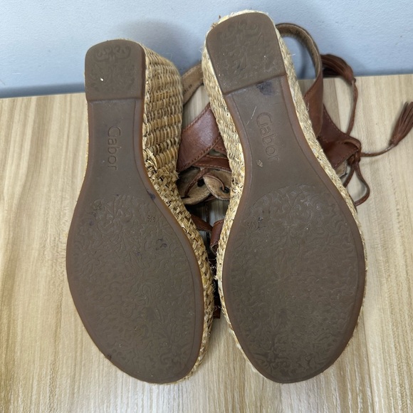 Gabor Women’s Strappy Wedge Sandals Sz Us 7 UK 4 1/2 - Picture 4 of 16